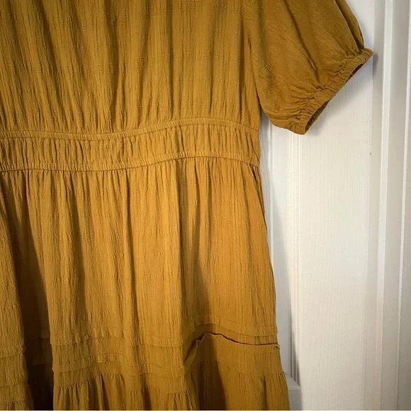 Lucky Brand Mustard Midi Dress - Picture 4 of 5